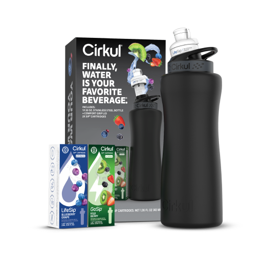 32oz. Matte Black Stainless Steel Bottle Starter Kit V2